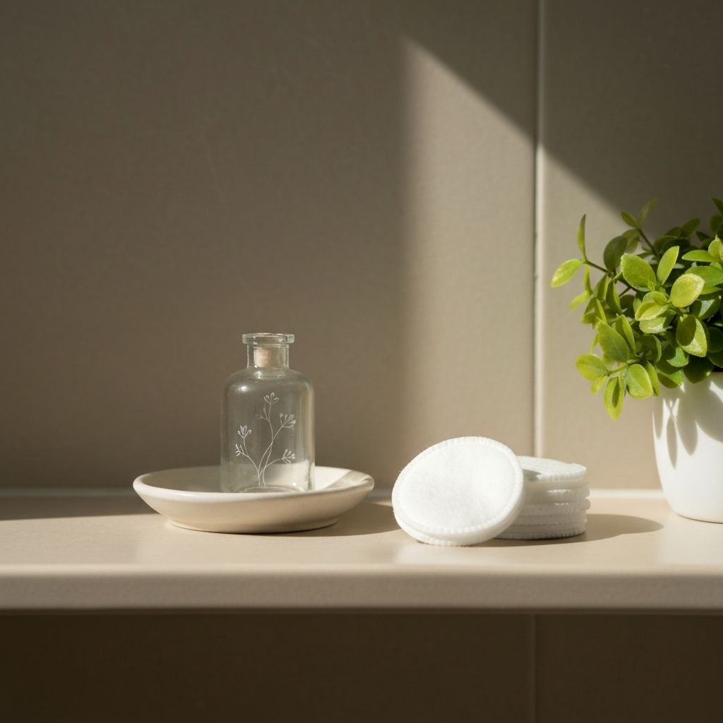 Elementos de cuidado suave en bandeja